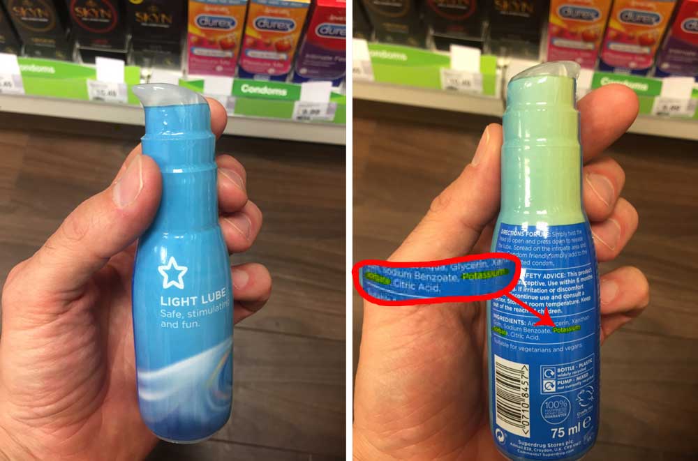 Sports nutrition in shampoo, lube and cosmetics