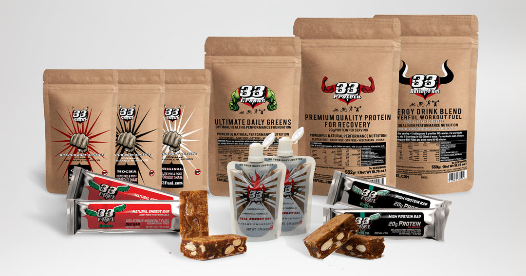 Powerful natural sports nutrition from 33Fuel