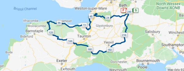 Somerset Circumference | 245-mile bike ride