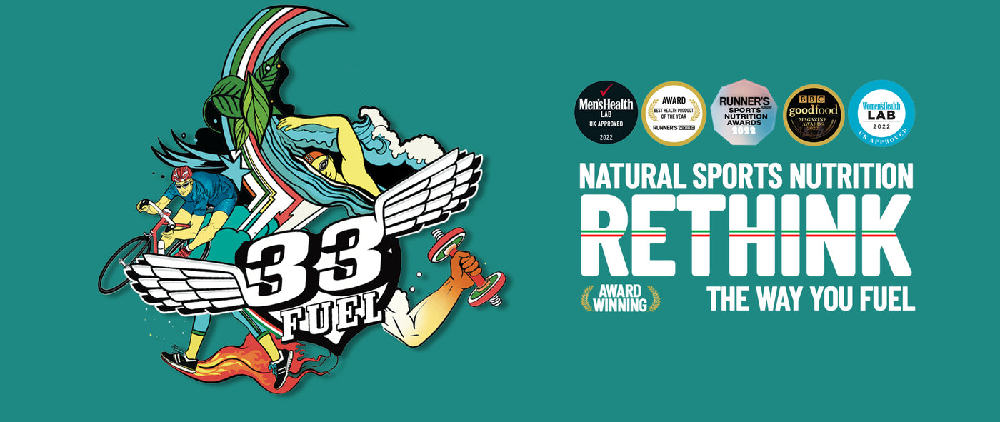 Award winning natural sports nutrition 33Fuel